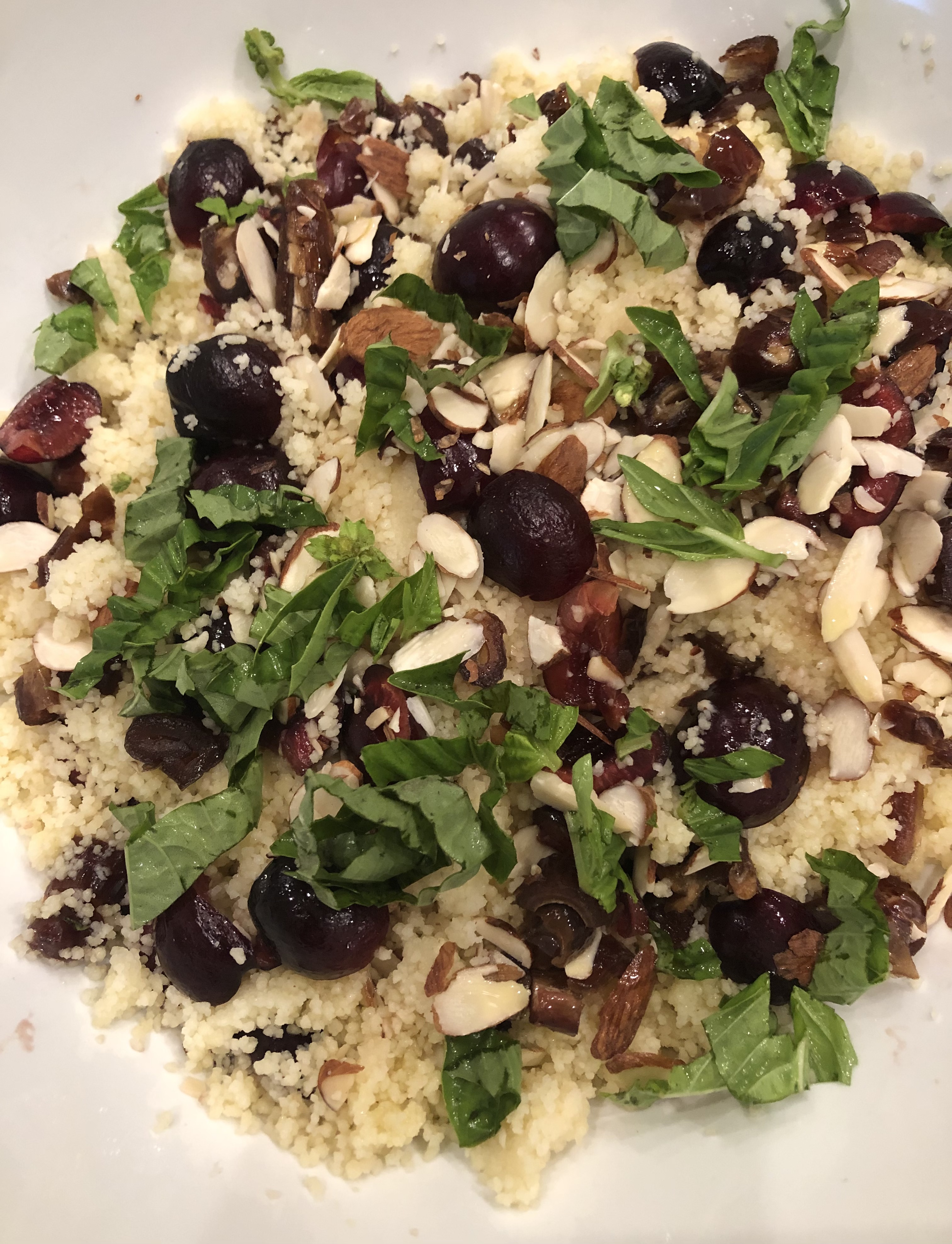 Quick and delicious Cherry, Date and Almond Couscous