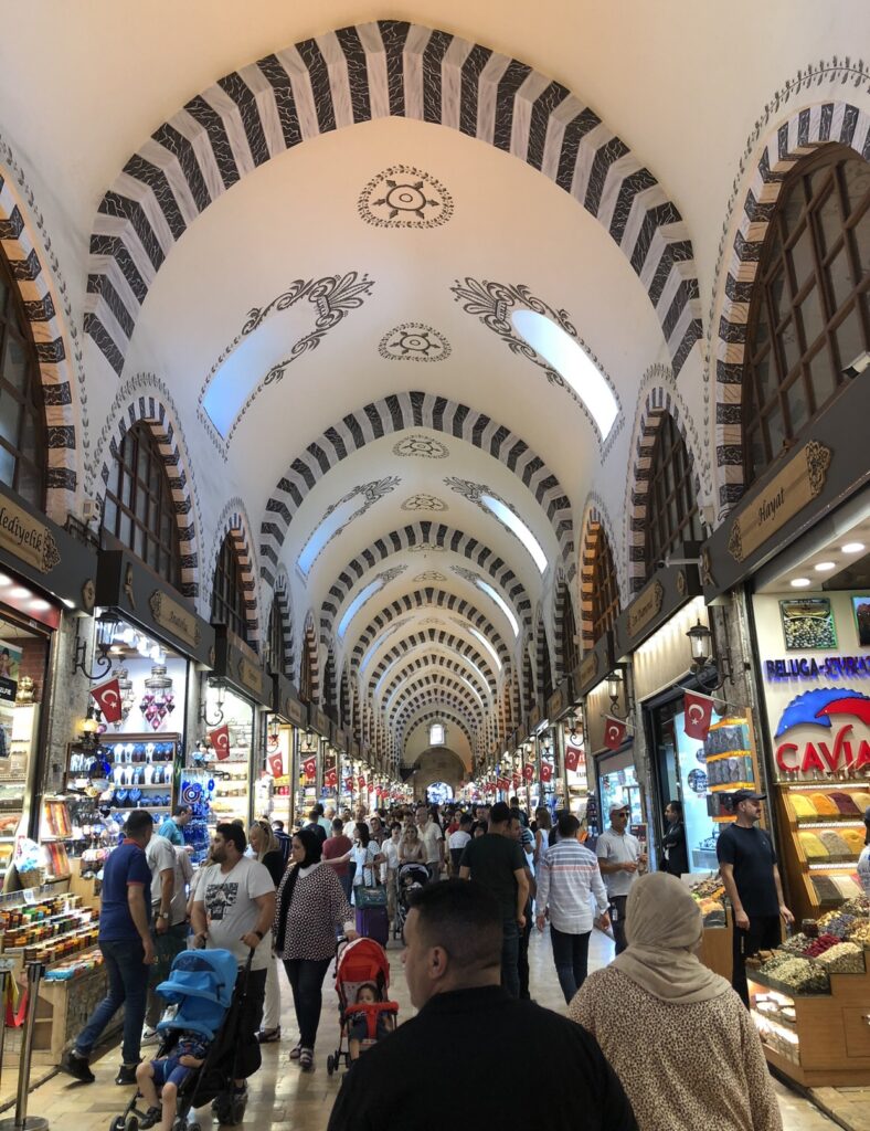 Busy Spice Bazaar, Istanbul, Turkey