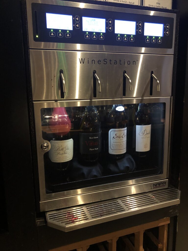 Wine Stations and Dining at Forty-Eight Wine Bar & Kitchen, Kiawah Island, SC