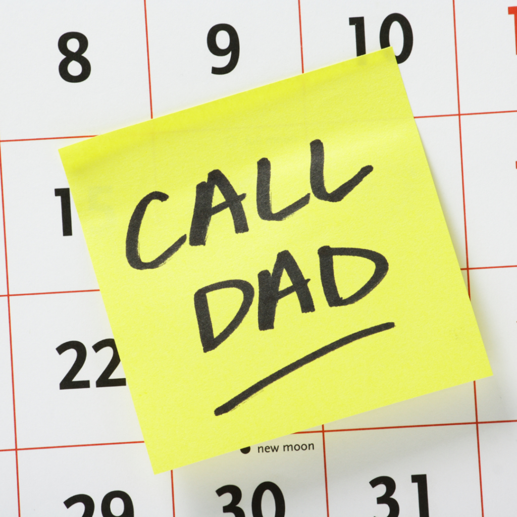 remind kids call dad empty nester