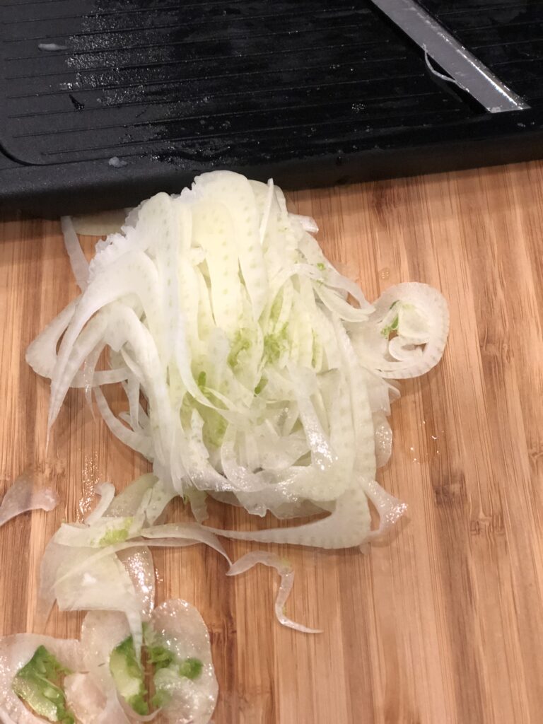 Add thinly sliced fennel using a mandolin to your Easy Italian Salad