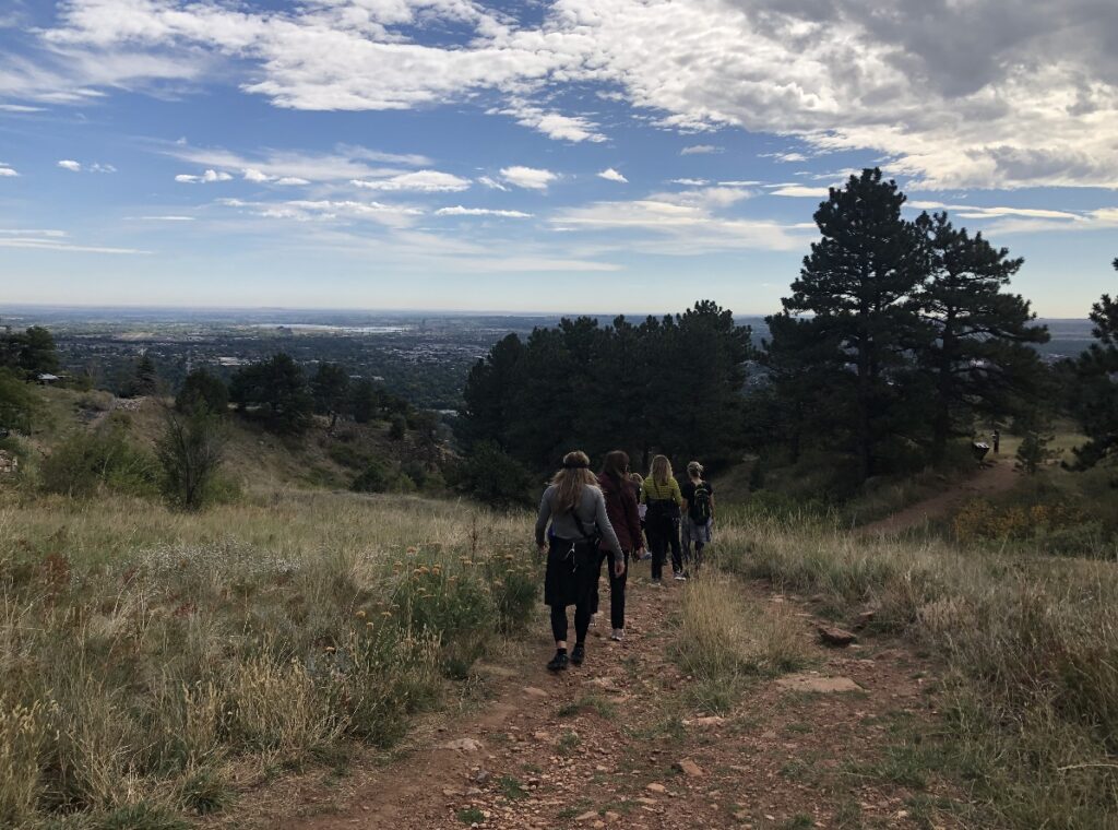 Ladies Hike on Boulder's Mount Sanitas during Girls Fall Getaway