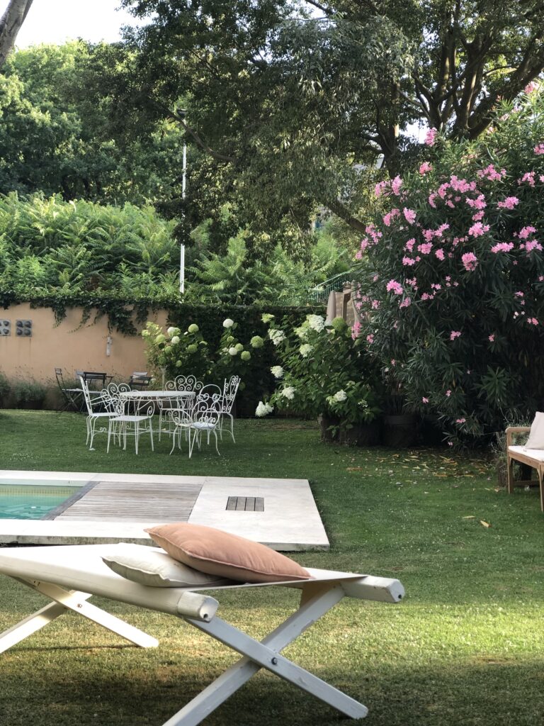 Peaceful patio at Riva Lofts during Best Mother-Daughter Trip to Florence, Italy