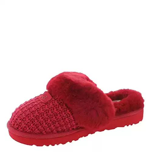 UGG174 Cozy Slipper Womens Slipper 5 BM US Samba Red