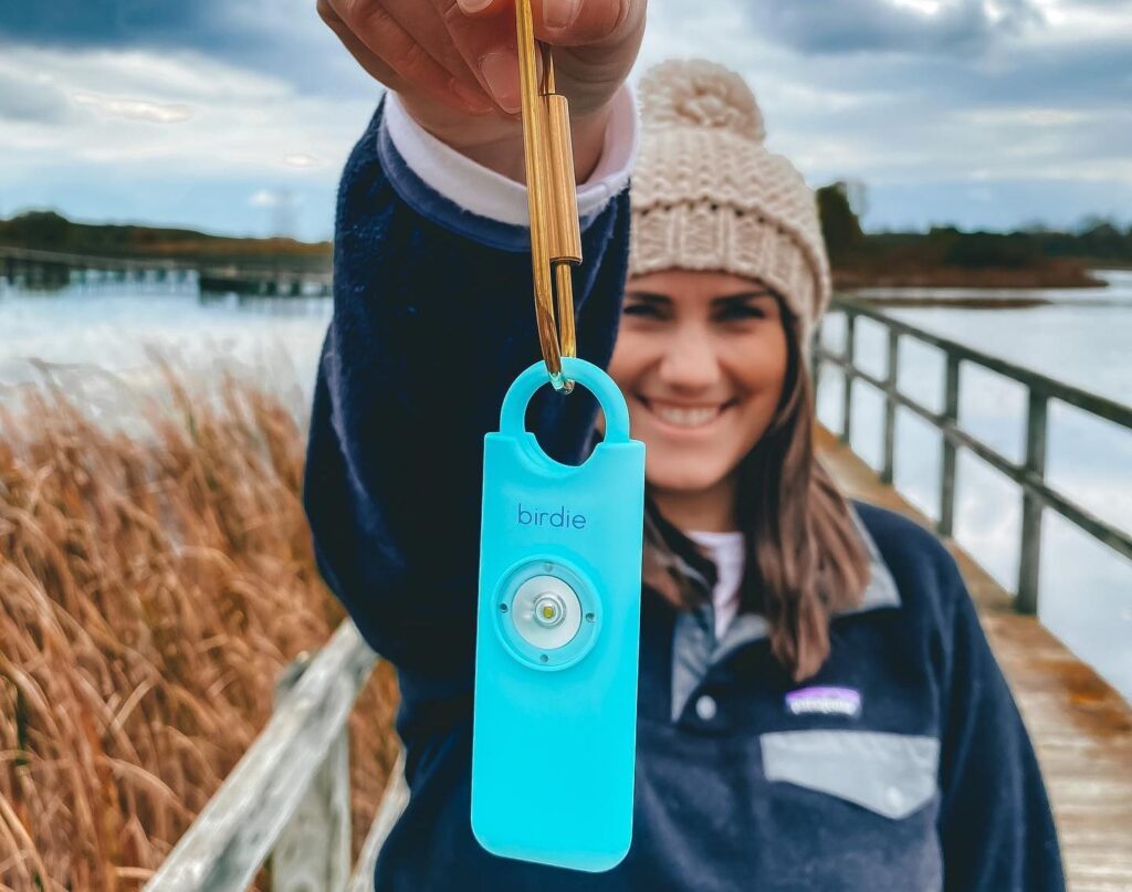 Give your daughter the Birdie personal alarm system to feel safe