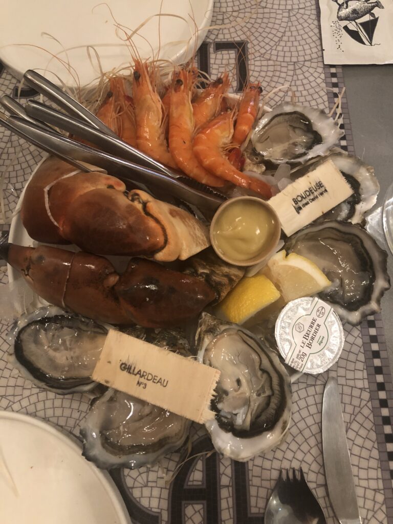 Enjoy fresh seafood at Le Bocal, Reims, Champagne, France