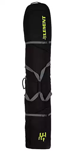 5th Element Bomber Ski Bag Fully Padded Designed for Air Travel with Wheels Max Size 190cm