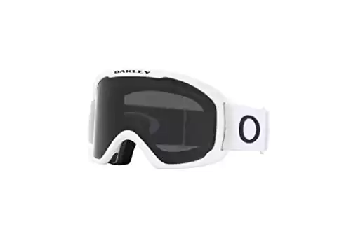 Oakley O-Frame 2.0 Pro M OO7125 Matte White w Dark Gy Ski Goggles For Men For Women + BUNDLE with Designer iWear Eyewear Kit