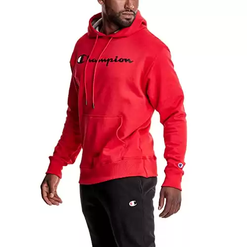 Champion Pullover, Powerblend Fleece Midweight Hooded Sweatshirt, Best Hoodies for Men