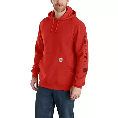 Carhartt Men's Loose Fit Midweight Logo Sleeve Graphic Sweatshirt