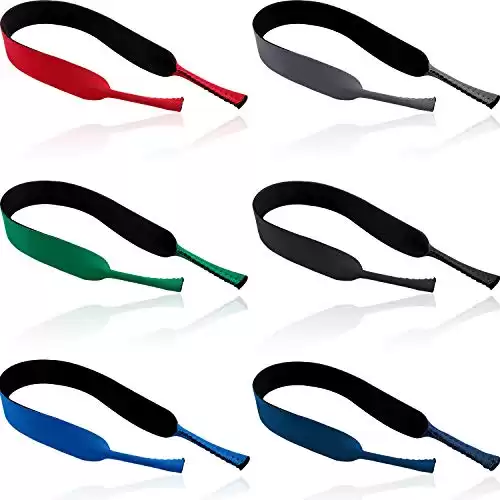 Frienda 6 Pieces Floating Sunglasses Straps Floating Eyewear Retainer Soft Eyewear Holder Neoprene Eyeglass Strap for Sports Outdoors Water Activities