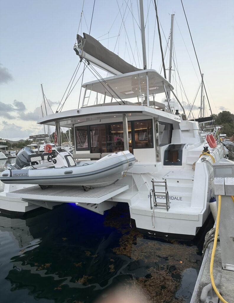 Our Sailboat waiting in Hodges Creek Marina, East End of Tortola, BVI