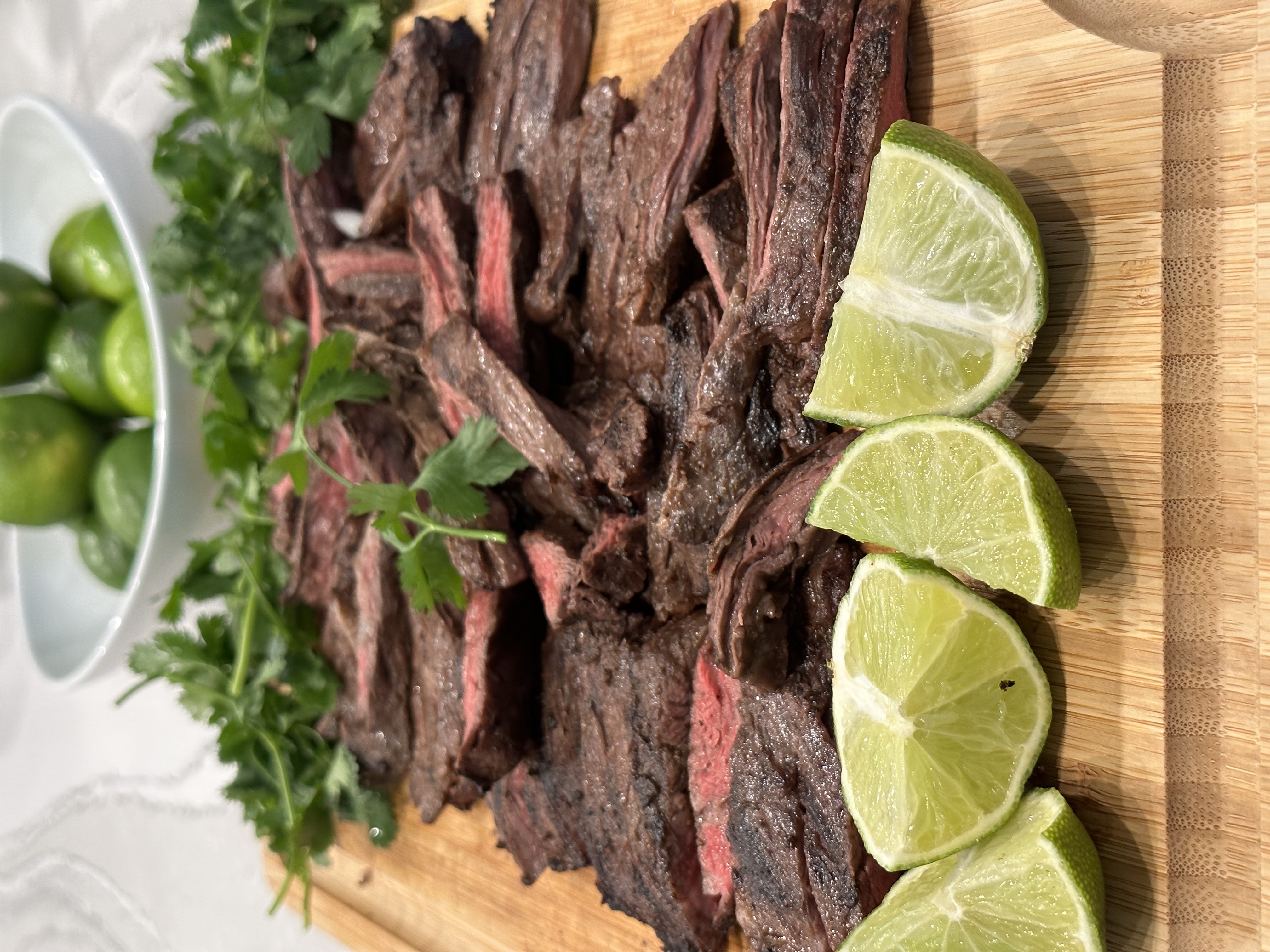 Mouthwatering Grilled Steak is ready to pile onto your tacos!