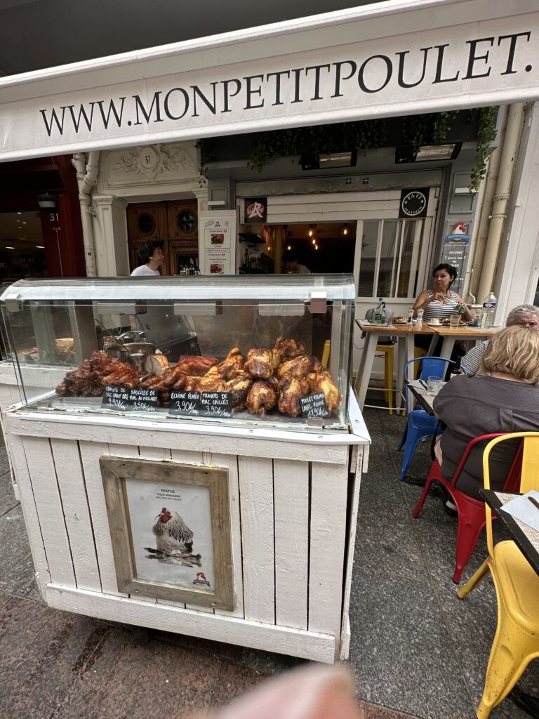 Enjoy some delicious rotisserie chicken during Your Perfect Sunday in Paris