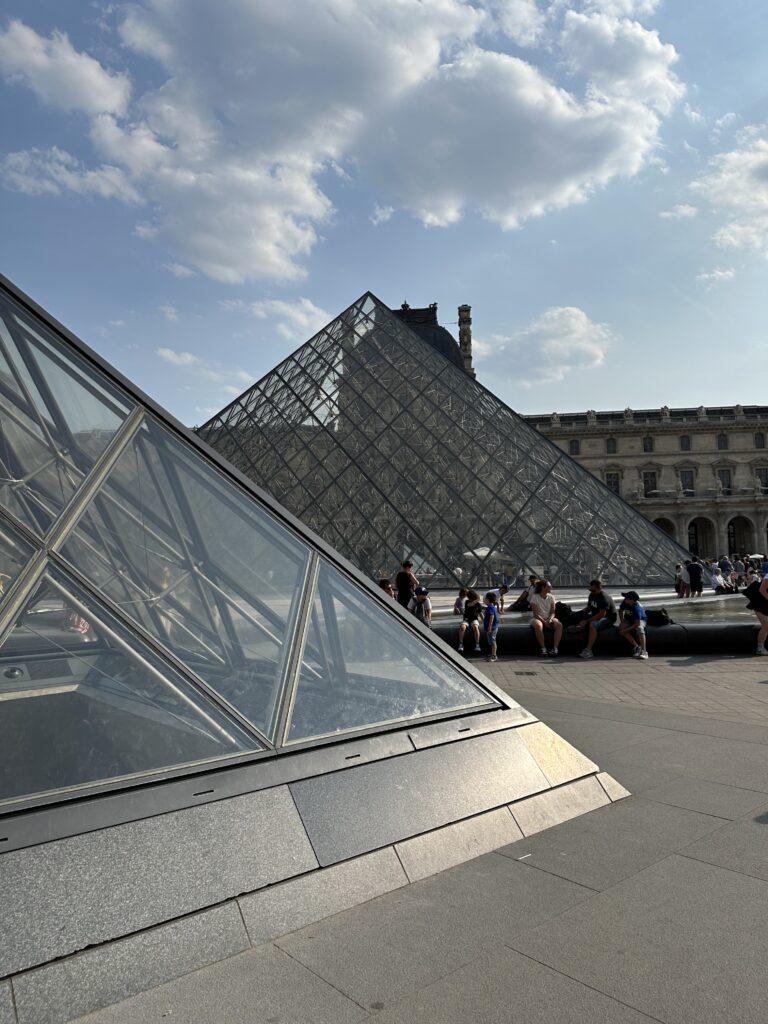 Get up close to the  Louvre Pyramids and inside with Mona Lisa on your next empty nester adventure