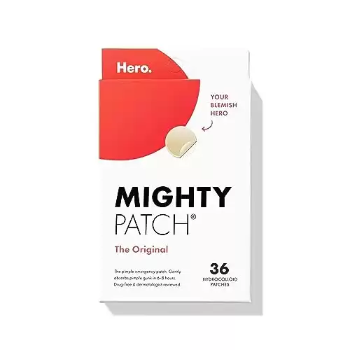 Mighty Patch™ Original patch from Hero Cosmetics - Hydrocolloid Acne Pimple Patch for Covering Zits and Blemishes