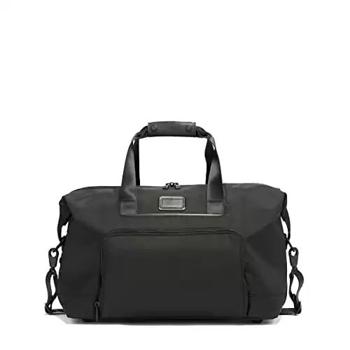 TUMI - Alpha 3 Double Expansion Travel Satchel - Travel Bag for Long Weekends and More - Duffle Bag for Men and Women - Black