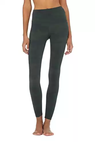 Alo Yoga Women's High Waist Vapor Legging, Hunter Camouflage, Medium