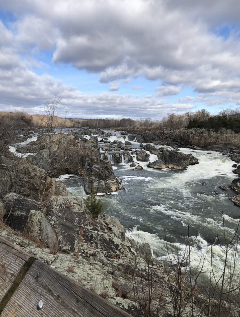 Enjoy beautiful fall hikes near D.C. with cascading waterfalls at Great Falls National Park in Virginia