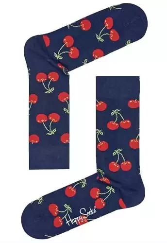 Happy Socks Cherry Sock Navy/Red 9-11