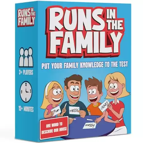 Runs in The Family: Fun Board Games for Family Night - Think Like Your Family Would - Family Games for Kids-Adults