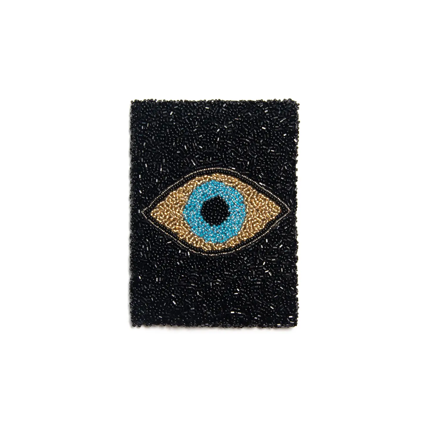 Evil Eye Beaded Passport Cover - Modern Empty Nester