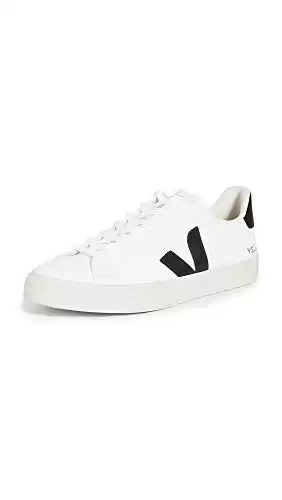 Veja Men's Campo Sneaker, Extra White/Black, 10 Medium US