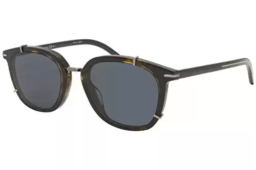 Dior Homme BlackTie272S 086A9 Sunglasses Men's Dark Havana/Blue Lens Square 50mm