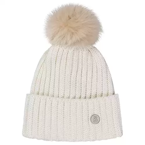 Bogner Ranya Pom Hat Womens White One Size