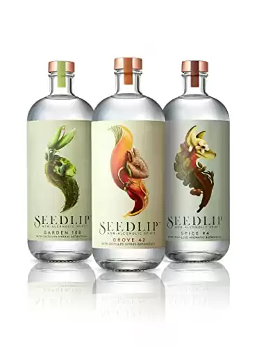 Seedlip - Non-Alcoholic Spirits Trio Bundle | Grove 42, Garden 108 and Spice 94 | Calorie Free, Sugar Free | Spirit Alternative | Alcohol Free Cocktails | 23.7 fl oz (Pack of 3, 700ml)