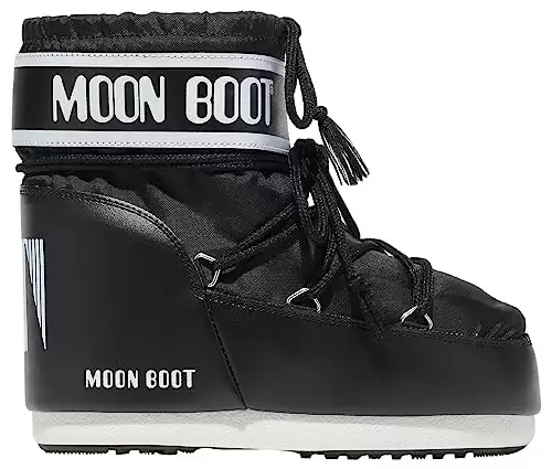 Moon Boot, Icon Low Nylon Unisex Boots, 36/38, Black