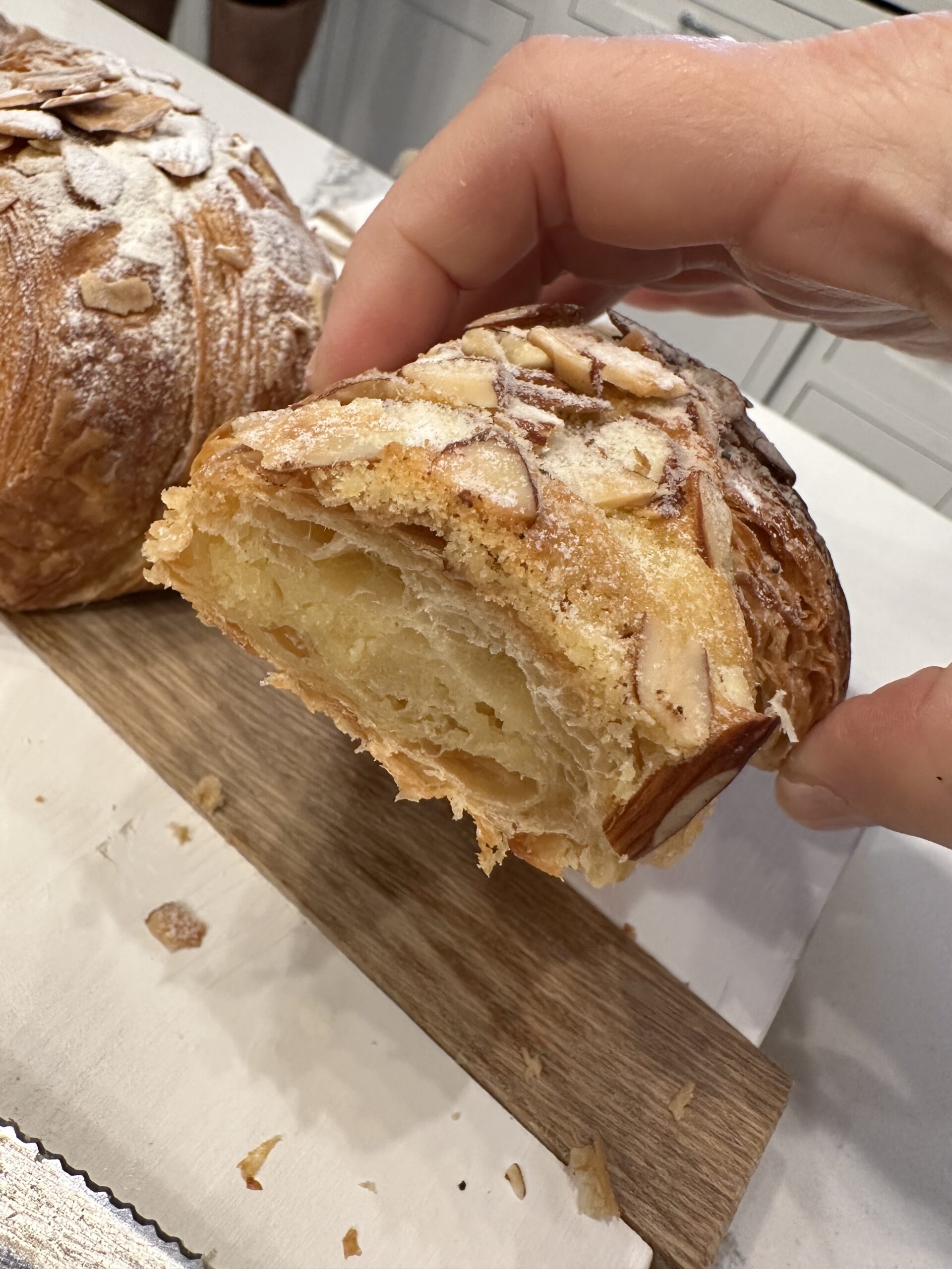 Interior of the Almond Croissant from Paul French Bakery & Cafe 