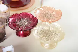 Floral Footed Dish