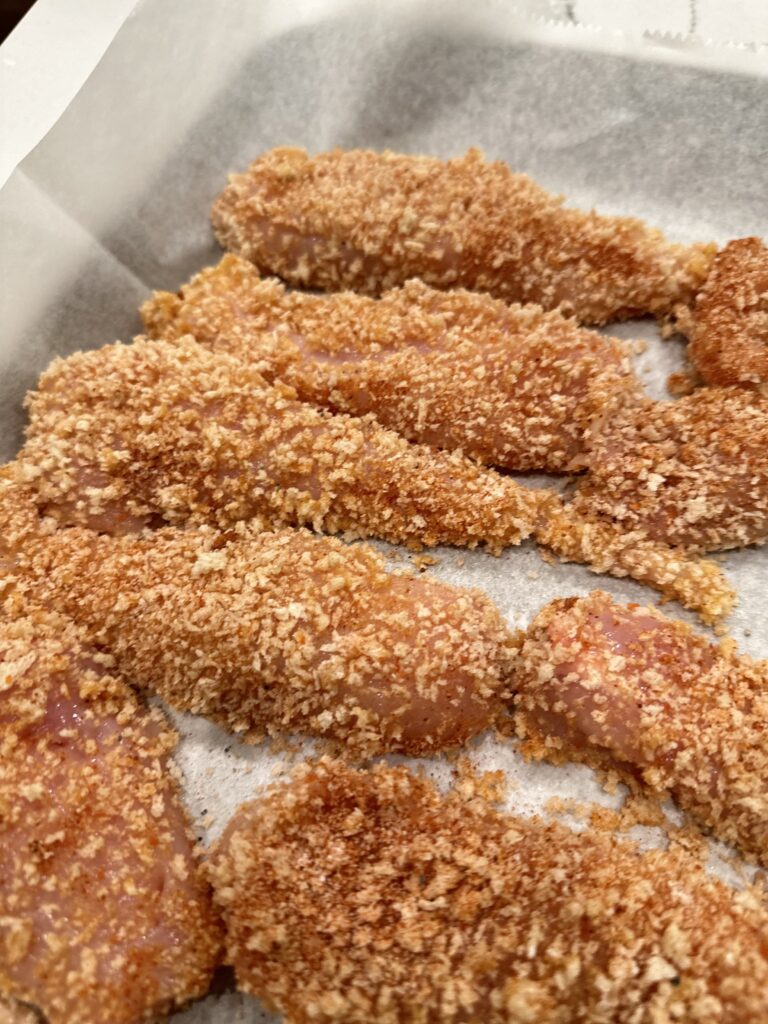Healthy Nashville Hot Chicken Strips are baked rather than fried