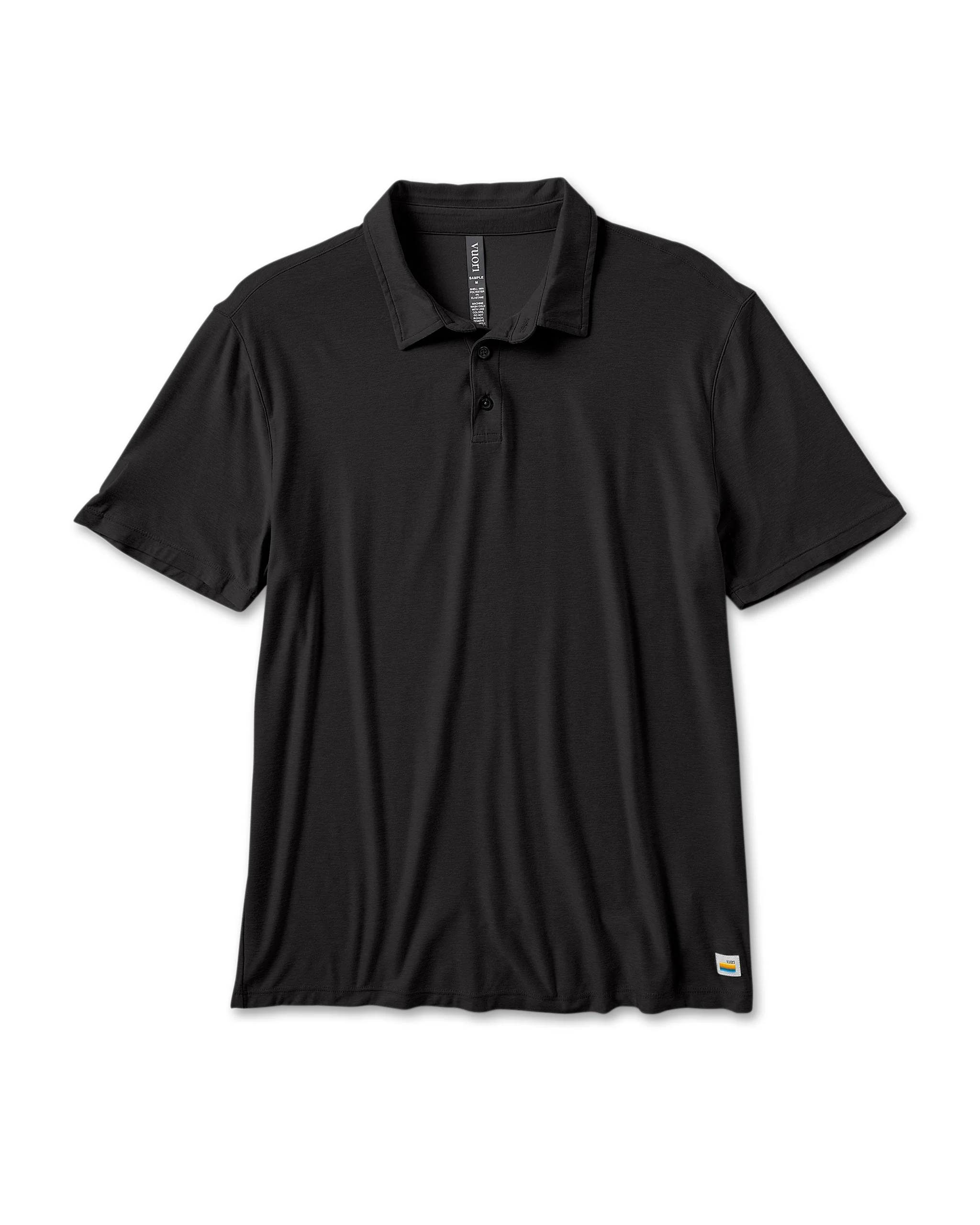 Strato Tech Polo | Men’s Black Polo Shirt | Vuori