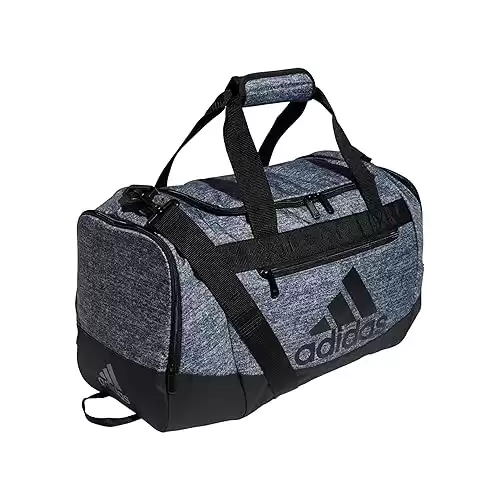 adidas Unisex Defender 4 Small Duffel Bag, Jersey Onix Grey/Black, One Size