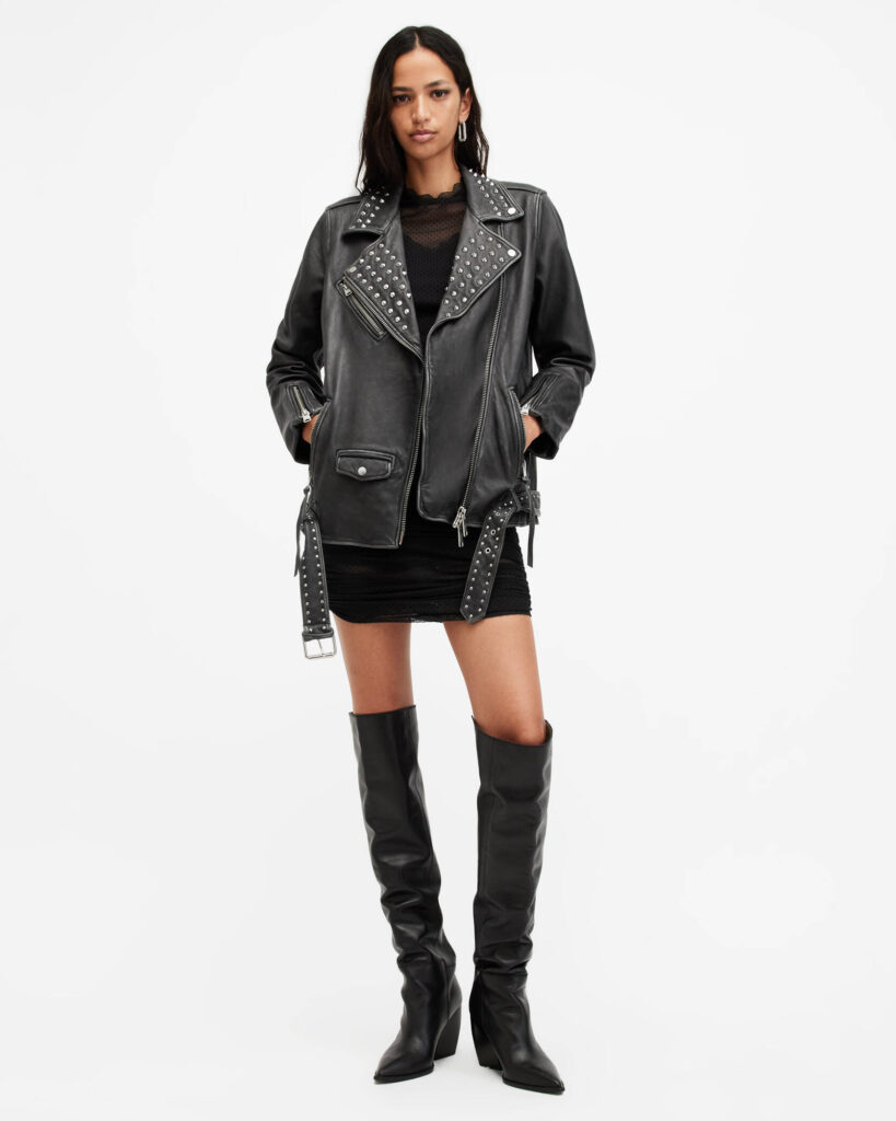 British Brand All Saints is edgy, yet can be timeless as an addition to your wardrobe