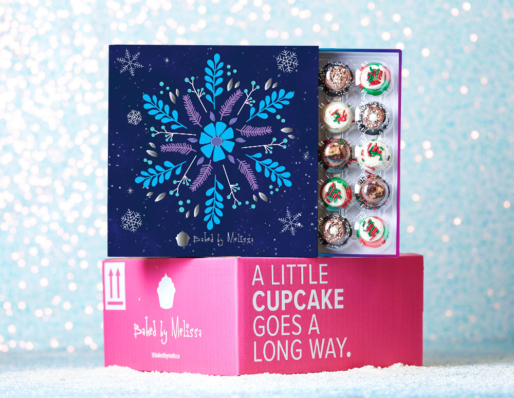 Send Baked by Melissa cupcakes for birthdays, holidays or as a care package!