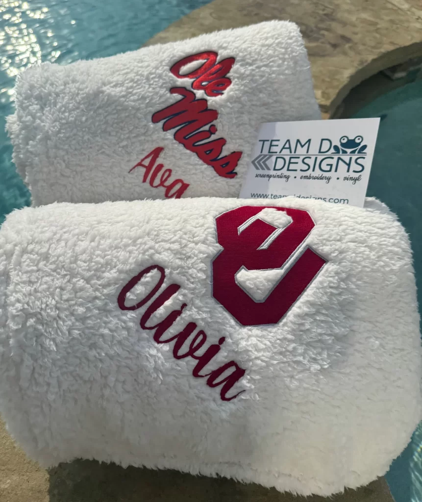 Personalized lush college throws are a great grad gift they'll actually use (and love!)