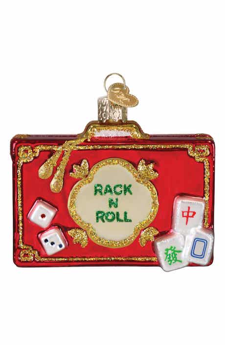 Cute Rack n Roll Mahjong Holiday Ornament