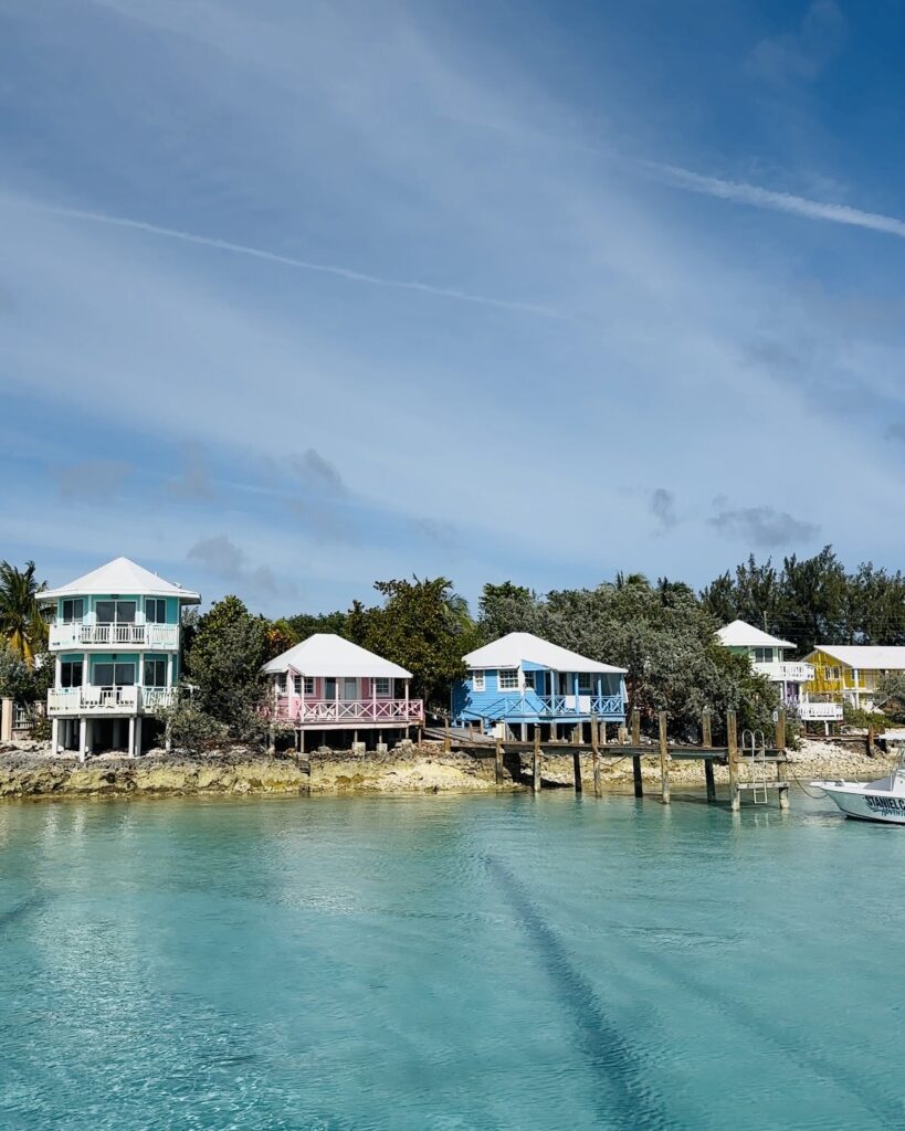 Colorful Cottages Dot the Marina at Staniel Cay Yacht Club