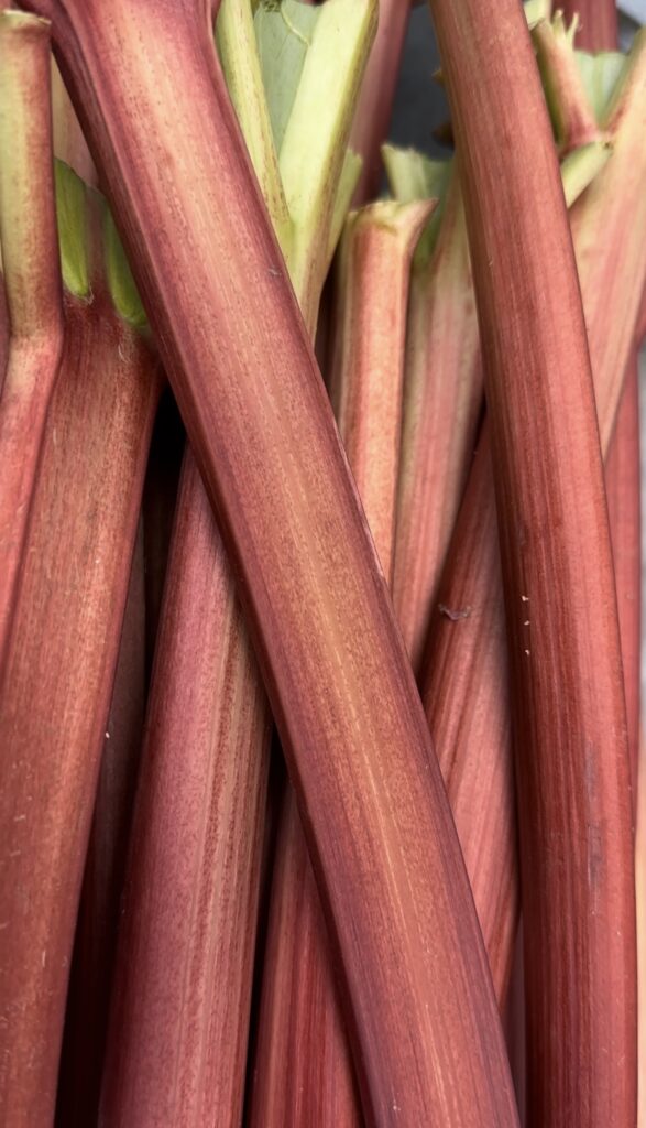 Select crisp fresh rhubarb for Strawberry Rhubarb Pie